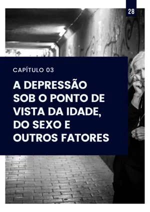 Página interna do ebook: a depressão sob o ponto de vista da idade e do sexo
